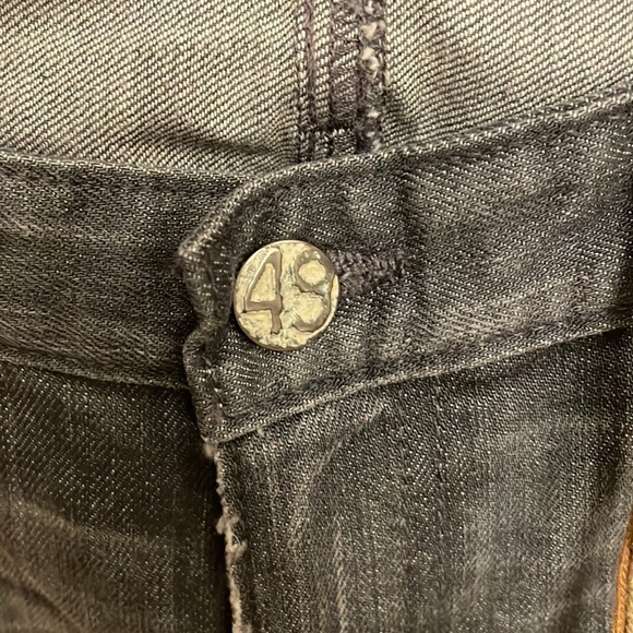 NWT Adriano Goldschmied women’s jeans Angel Boot cut Distressed Grey size 28R - Picture 8 of 12